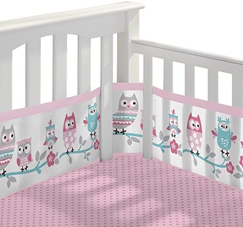 3-Piece Classic Crib Bedding Set, Owl Fun Pink